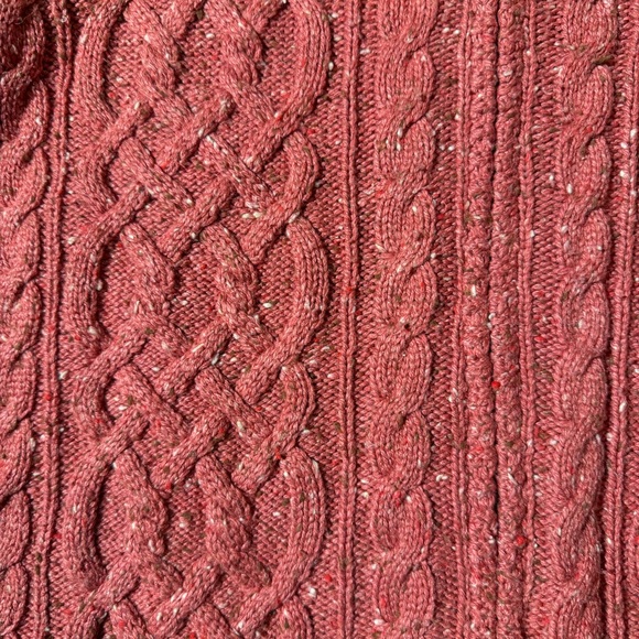 Vintage Y2K Silk Cable Knit Sweater Wool Cotton Sweater Carolyn Bessette Kennedy - Picture 4 of 13